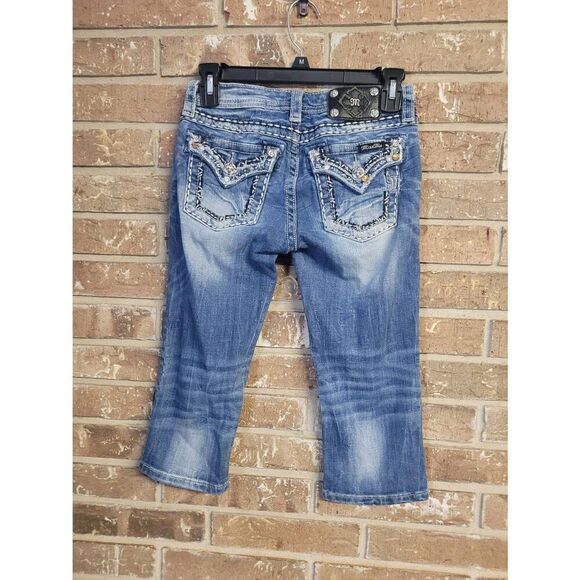 Miss Me Capri Jeans, Girls 14 - Picture 2 of 4